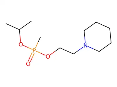 2-(Piperidin-1-yl)ethyl propan-2-yl methylphosphonate structure