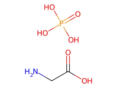 Glycine, phosphate (1:1) structure