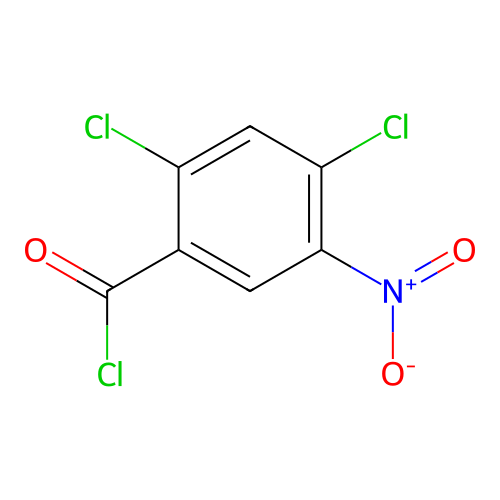 Benzoyl chloride, 2,4-dichloro-5-nitro- structure