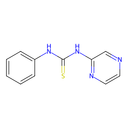 1-Phenyl-3-pyrazin-2-ylthiourea structure