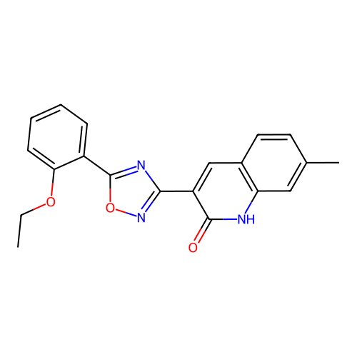 3-[5-(2-Ethoxy-phenyl)-[1,2,4]oxadiazol-3-yl]-7-methyl-quinolin-2-ol structure