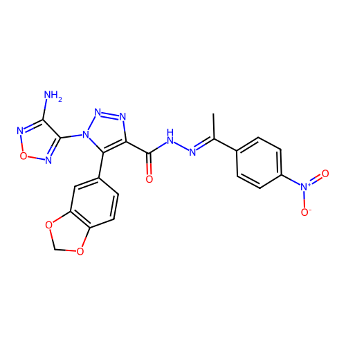 C20H15N9O6 structure