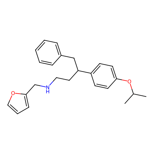 (2-Furylmethyl)[3-(4-isopropoxyphenyl)-4-phenylbutyl]amine structure