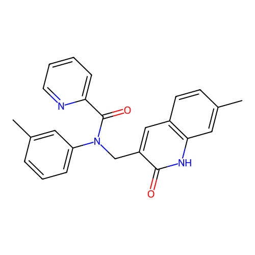 N-((2-hydroxy-7-methylquinolin-3-yl)methyl)-N-(m-tolyl)picolinamide structure
