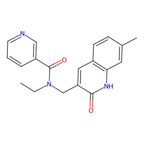N-ethyl-N-((2-hydroxy-7-methylquinolin-3-yl)methyl)nicotinamide structure