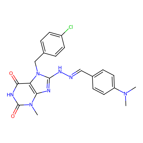 C22H22ClN7O2 structure
