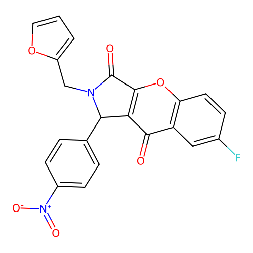 C22H13FN2O6 structure