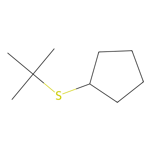 Sulfide, tert-butyl cyclopentyl structure