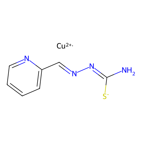 2-Formylpyridinethiosemicarbazonato copper(II) structure