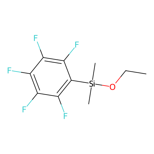 Pentafluorophenylethoxydimethylsilane structure