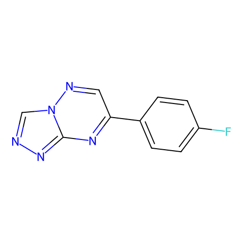 7-(4-Fluorophenyl)[1,2,4]triazolo[4,3-b][1,2,4]triazine structure