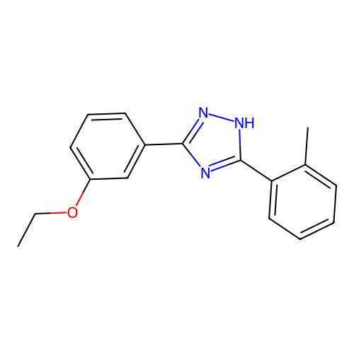 5-(m-Ethoxyphenyl)-3-(o-tolyl)-s-triazole structure