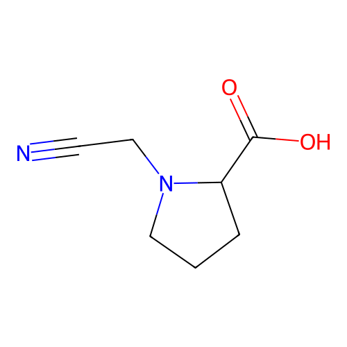 1-(Cyanomethyl)pyrrolidine-2-carboxylic acid structure