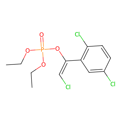 Diethyl 1-(2,5-dichlorophenyl)-2-chlorovinyl phosphate structure