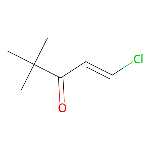 1-Penten-3-one, 1-chloro-4,4-dimethyl-, (E)- structure