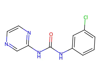 1-(3-Chlorophenyl)-3-pyrazin-2-ylurea structure