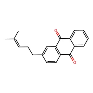 2-(4-Methyl-3-pentenyl)anthraquinone structure