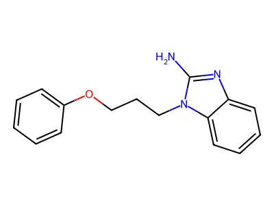 1-(3-phenoxypropyl)-1H-benzimidazol-2-amine structure