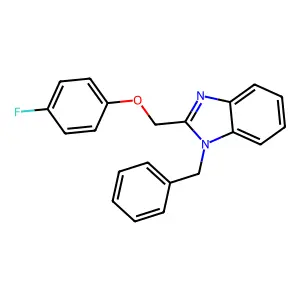 1-benzyl-2-[(4-fluorophenoxy)methyl]-1H-benzimidazole structure