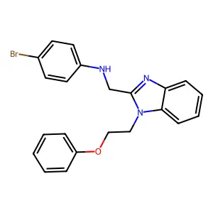 4-bromo-N-[[1-(2-phenoxyethyl)benzimidazol-2-yl]methyl]aniline structure