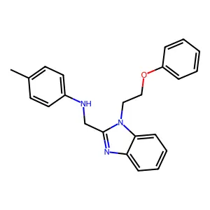 4-methyl-N-[[1-(2-phenoxyethyl)benzimidazol-2-yl]methyl]aniline structure