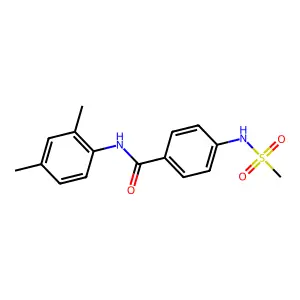 N-(2,4-dimethylphenyl)-4-[(methylsulfonyl)amino]benzamide structure