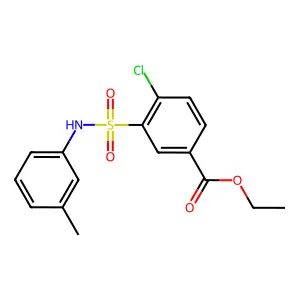Ethyl 4-chloro-3-[(3-methylphenyl)sulfamoyl]benzoate structure