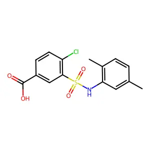 4-chloro-3-[(2,5-dimethylphenyl)sulfamoyl]benzoic Acid structure