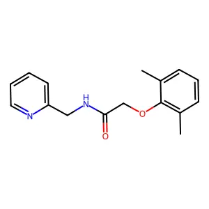 2-(2,6-dimethylphenoxy)-N-(pyridin-2-ylmethyl)acetamide structure