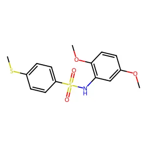 N-(2,5-dimethoxyphenyl)-4-methylsulfanylbenzenesulfonamide structure