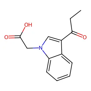 (3-Propionyl-indol-1-yl)-acetic acid structure