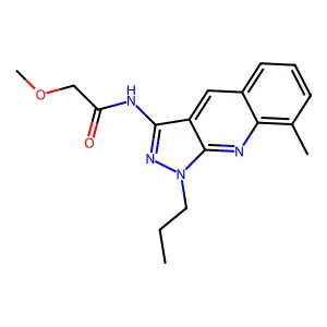 2-methoxy-N-(8-methyl-1-propylpyrazolo[3,4-b]quinolin-3-yl)acetamide structure