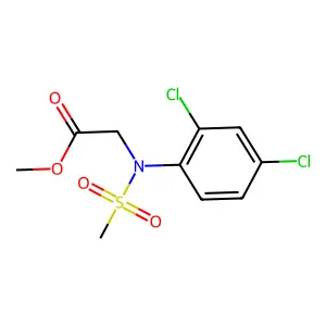 Methyl N-(2,4-dichlorophenyl)-N-(methylsulfonyl)glycinate structure