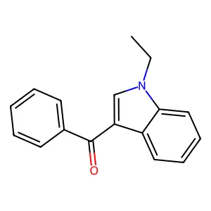 (1-ethyl-1H-indol-3-yl)(phenyl)methanone structure