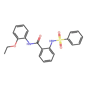 2-(benzenesulfonamido)-N-(2-ethoxyphenyl)benzamide structure