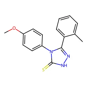 4-(4-Methoxyphenyl)-5-(2-methylphenyl)-1,2,4-triazole-3-thiol structure