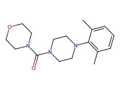 4-(2,6-Dimethylphenyl)piperazinyl morpholin-4-yl ketone structure