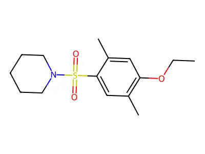 1-(4-Ethoxy-2,5-dimethylphenyl)sulfonylpiperidine structure