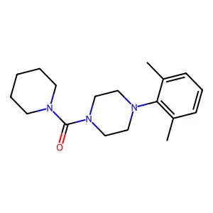 4-(2,6-Dimethylphenyl)piperazinyl piperidyl ketone structure