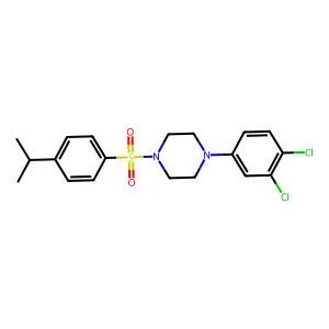 1-(3,4-Dichlorophenyl)-4-[4-(propan-2-yl)benzenesulfonyl]piperazine structure