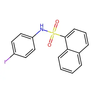 N-(4-iodophenyl)naphthalene-1-sulfonamide structure