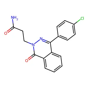 3-[4-(4-Chlorophenyl)-1-oxophthalazin-2-yl]propanamide structure