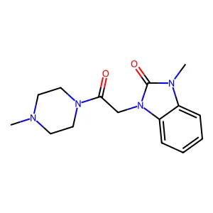 1-Methyl-3-[2-(4-methylpiperazin-1-yl)-2-oxoethyl]benzimidazol-2-one structure