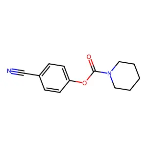 4-Cyanophenyl piperidine-1-carboxylate structure
