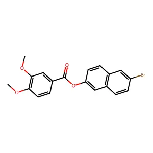 6-Bromo-2-naphthyl 3,4-dimethoxybenzoate structure