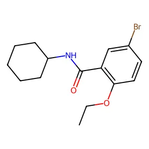 5-bromo-N-cyclohexyl-2-ethoxybenzamide structure