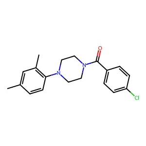 1-(4-Chlorobenzoyl)-4-(2,4-dimethylphenyl)piperazine structure