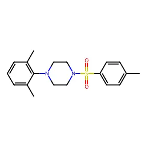 1-(2,6-Dimethylphenyl)-4-tosylpiperazine structure