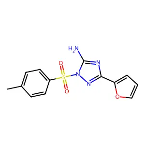 3-(2-furyl)-1-[(4-methylphenyl)sulfonyl]-1H-1,2,4-triazol-5-ylamine structure