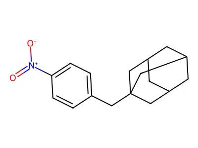 1-[(4-Nitrophenyl)methyl]adamantane structure